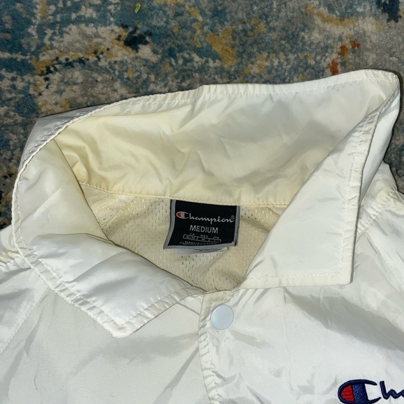 white champion button up windbreaker - Picture 4 of 4